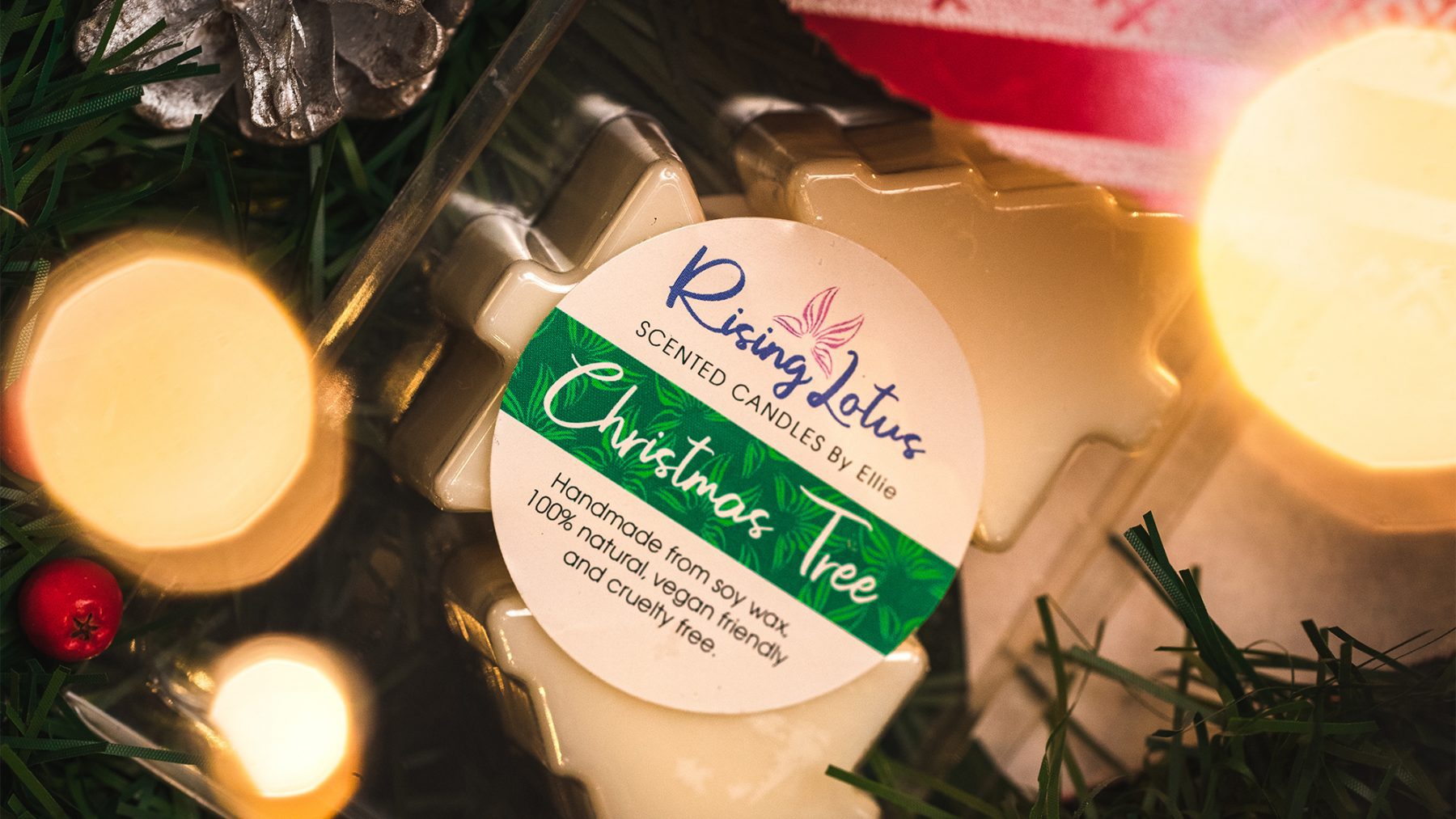 Christmas tree pine frgrance wax melts and scented candles